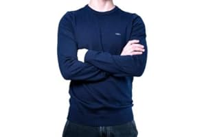 POSITANOCOAST Positano Coast - Maglione Girocollo da Uomo in 60% Lana e 40% Viscosa Manica Lunga - vestibilità Slim - Regalo Fidanzato - Maglioncino Maglia Uomo