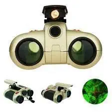 DLZY Binoculars for Kids Children Device with Pop-up Spotlight and Focusing Telescope Binoculars Goggles Fun Cool Toy