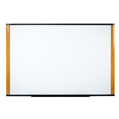 MOB Whiteboard Premium S Line | Satin-Nussbaum | Größe wählbar – mit Alurahmen, magnethaftend, emailliert - 2
