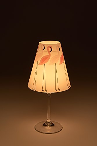 Candle Lights / Lampenschirme für Weingläser / Deko-Lampenschirme / Lampe / Teelicht / Lampshades / Lampenschirm-Set „Jarla“ Tischdeko, 3-teilig - 3