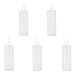 Plastic Empty Bottles for Tattoo Ink Pigment Twist Cap 250ml Set of 5