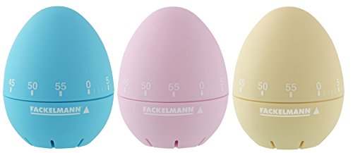 Zenker 41919 Kurzzeitwecker, kunststoff sortiert, 6 x 6 x 7,5 cm, crème / rosa / blau
