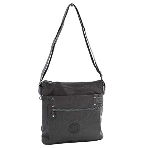 Bag Street -präsentiert von ZMOKA® , Borsa Messenger  Unisex adulto, grigio (Grigio) - 0