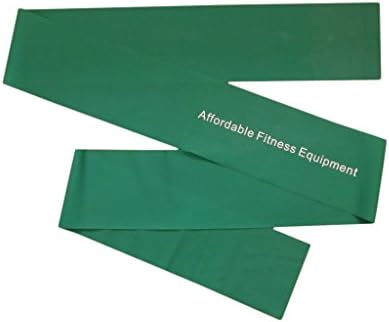 Affordable Fitness Equipment Resistance Band - Super Long 2m - Pilates - Strength Training - Stretch Bands - Yoga - Beachbody - Insanity - P90X (Green)
