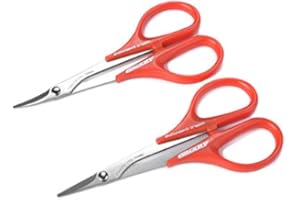 Team Corally Shape-It Curved and Straight Scissors - Duo Pack - For Trimming Lexan