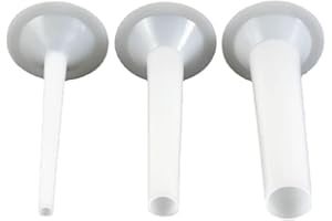 Emiif 1 Set lebensmittelechter Kunststoff-Wurstfüllgeräte (drei Trichter), Wurstfüllung, Füllrohr für handgefertigte Fleischwolf-Füllung