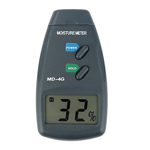 Preisvergleich Produktbild Elviray Digitale Holzfeuchtigkeitsmesser Luftfeuchtigkeitsmesser Feuchtigkeitsmesser Tester Holzfeuchtigkeitsmesser 4 Pin LCD Display 5% - 40%