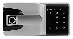 Ozone Smart Furniture Lock OZFL-501-PF; Horizontal; 24 Months Warranty; Fingerprint & Master PIN Code Access; Manual Locking System; Black Silver