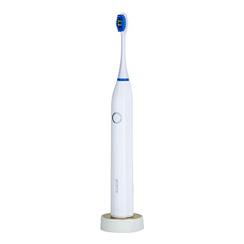 Preisvergleich Produktbild XUAN Wasserdichte Haushalt elektrische wiederaufladbare Schallzahnbürste Erwachsene Kinder Vibration automatische Zahnbürste soft Wollweiß