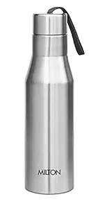 Milton Super 1000 Single Wall Stainless Steel Bottle, 1000 ml, Silver,Set of 1