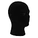 JaneDream Vivid Styrofoam Foam Mannequin Manikin Head Model Wigs Cap Display Stand Black (Male)