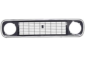 REPIAUTO Grille de calandre avant noire compatible avec Renault 4L 1962-1993