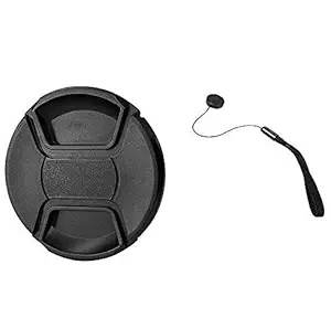 HIFFIN 55 MM Snap-On Front Lens Cap/Cover for Canon, Nikon, Sony, Pentax All DSLR Lenses