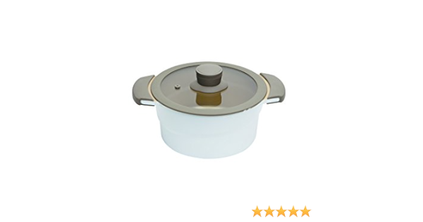 Prestige Moments Cast Aluminium 20 Cm Casserole With Glass Lid White And Champagne Amazon Co Uk Home Kitchen