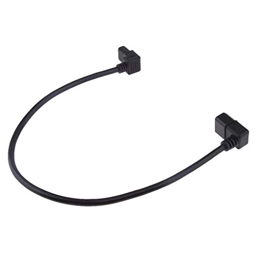 KESOTO Universal IEC C14 Male to C13 Female Converter Adapter Extension PDU Power Angled Cables 0.6Meter