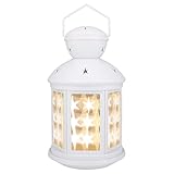 Diseño Adorable - Esta linterna decorativa es simple pero adorable. Cuando enciendas la linterna, recibirás una lata de estrellas. ¡Las estrellas parpadeantes en la linterna definitivamente te traerán una noche dulce y tranquila!