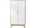 Pepper Wardrobe - White/Birch