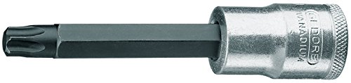 GEDORE Schraubendrehereinsatz 1/2 Zoll lang Innen-TORX T40, 1 Stück, ITX 19 L T40-100