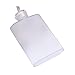 Produktbild Fliyeong Flache Wasserflasche, Plastikflasche mit Wasser- und Bierflasche, tragbare Getränketrinkflasche, 400 ml, weiß, 16 x 10,1 cm, langlebig und nützlich