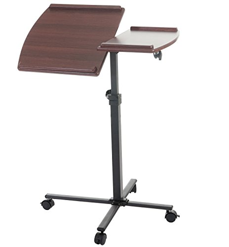 Laptoptisch Lancester, Notebooktisch Laptopständer, höhenverstellbar schwenkbar ~ Walnuss-Optik - 7