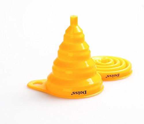 Deiss® ART Eiskugel-Maker Schimmel & faltbare Trichter – 6 perfekt 4.6 cm Eiskugeln in flexiblem Silikon Fach – faltbare Trichter für flüssige Übertragung – spülmaschinengeeignet - 3