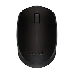 Logitech B170 Wireless Mouse, 2.4 GHz with USB Nano Receiver, Optical Tracking, 12-Months Battery Life, Ambidextrous, PC/Mac/Laptop - Black