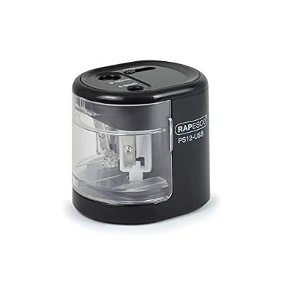 Rapesco 1449 Taille-crayons Électrique PS12-USB Noir