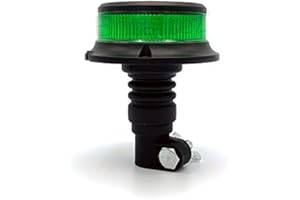BRITALITEZ LED Micro Beacon R10 Green Flexible DIN Pole Mount 12V/24V