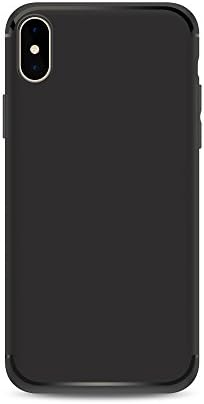 case luxury for apple iphone X case cover 360 full protection front back coque thin original glass coque for iPhone X case (Pure Black)
