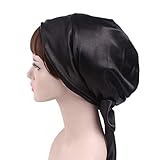 Hergestellt aus 90% Polyester und 10% Spandex, glatt und weich wie Seide. Seien Sie sanft im Haar.