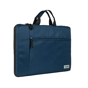 Yumin Polyester Tablet Sleeve Bag/Laptop Sleeve Bag Case Cover Pouch Upto 11.6 Inch for MacBook/iPad/Samsung Galaxy/Lenovo Waterproof for Men & Women with Handle (Blue)
