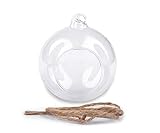 Diámetro 10 cmDiámetro De Agujero de 5,4 cmColgantes de Cristal de Globos para las plantas o también terrario / aerium, sirve como un original colgante de la decoración. El interior es adecuado para las plantas más pequeñas, por ejemplo las plantas carnívoras. En lugar de las plantas también se puede utilizar para organizar decorativos arena, piedras, flores artificiales o velas flotantes. Terarium ha bucle, a través del cual usted puede tirar incluye cadena.