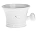 Porcelain Shaving Bowl with handle - white