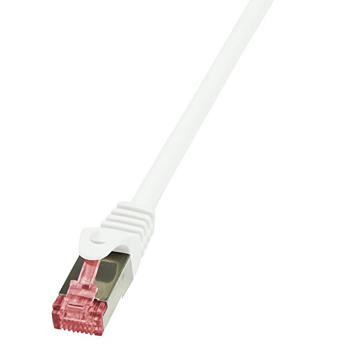 LogiLink CQ2141S CAT6 S/FTP Patch Kabel PrimeLine AWG27 PIMF LSZH weiß 50m