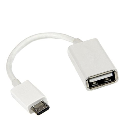 lucklystar Micro USB zu USB OTG Host Adapter – Micro-USB-Stecker auf USB A Buchse OTG Host Kabel 0.15m Adapter - 2