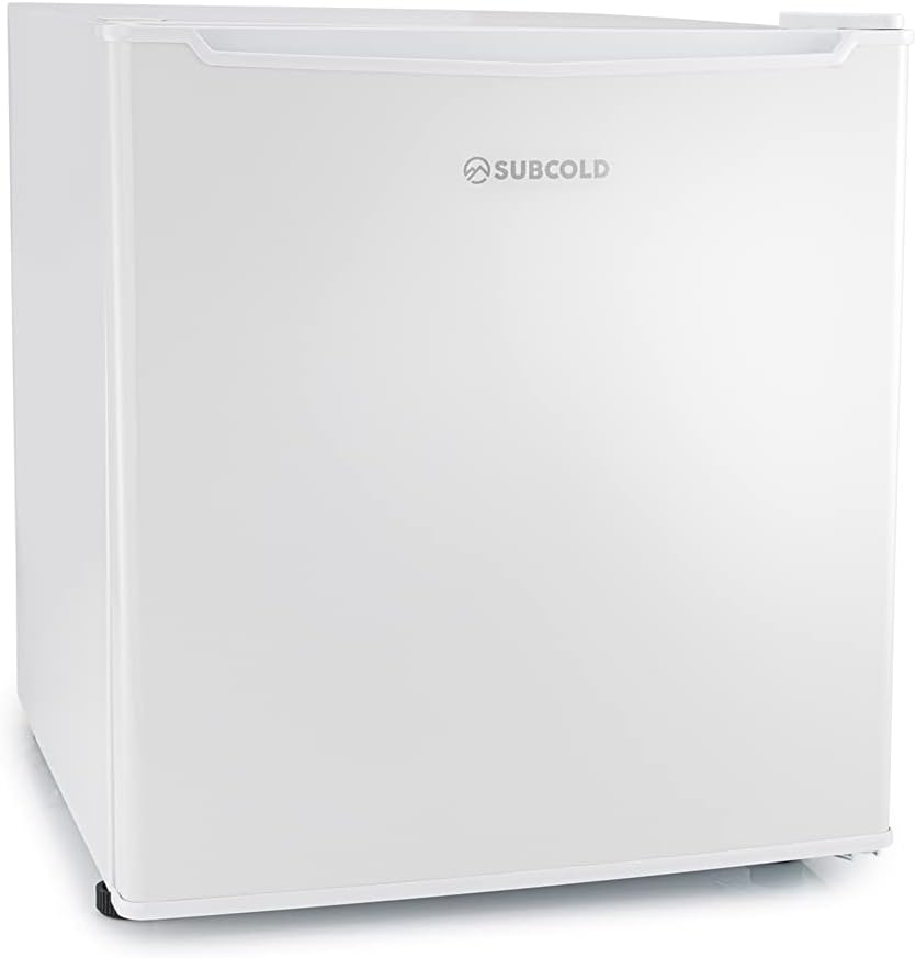 Subcold Eco35F Mini Freezer | 4-Star Table Top Freezer | Small Energy Efficient Mini Freezer | Adjustable Thermostat & Reversible Door | Customisable Storage Removable Shelf (White) (Renewed)