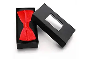 RR Design Dog Bow Tie/Dog Bow-tie/Dog Gift (Adjustable) (Crimson red, Large)