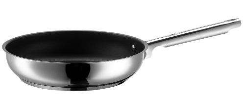 Domestic Josef Mäser GmbH 810022 Top Selection Varuna Poêle à Frire en Acier Inoxydable 18/10 pour Plaque à Induction avec revêtement Anti-adhésif Ilag Special Épaisseur : 0,6 mm Diamètre : 24 cm