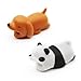 Produktbild Wheyee Cable Bite, Kabelschutz für Das Kabel, niedliches Tier-USB-Kabelschoner für iPhone, iPhone, iPad, verhindert Bruch (Panda und Hund)