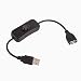 Produktbild CSCF Stecker auf Buchse USB-Kabel mit On/Off-Schalter, USB-Erweiterung Inline-Wippschalter für Fahrtenschreiber, LED-Schreibtischlampe, USB-Lüfter, LED-Streifen