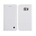 Produktbild Samsung S6 Edge Hülle, Alfort Samsung S6 Edge Schutzhülle, Retro Ledertasche Lederhülle PU Leder Tasche Cover Wallet Case für Samsung S6 Edge Smartphone mit Standfunktion (weiß)