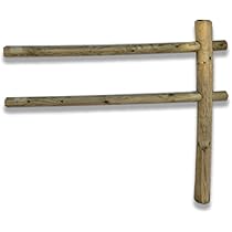 Recinzione A Onda In Legno Impregnato VERDELOOK - Vampiro 54x27x47 Cm Per Giardino - Foto 12