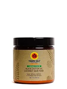 Tropic Isle Living Coconut Jamaican Black Castor Oil Hair Food, 4 Ounce