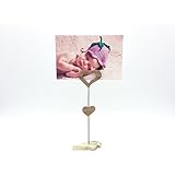 Bilderhalter Holz, Fotohalter, Schriftzug