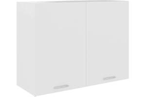 vidaXL White Hanging Cabinet 80 x 31 x 60 cm Chipboard