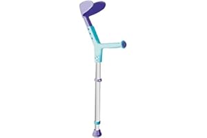 INVACARE Béquille Enfant, Hauteur réglable, en Aluminium, Violet et Bleu