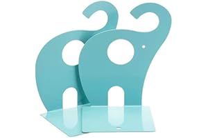 NC Sujetalibros para niños Elefante Creativo Libros de Hierro para niños papelería mesas Simples niños sujetalibros de Animales 1 par 19x12cm