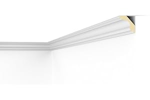 F2 DECOFLAIR Moulure de plafond Polyuréthane 55 x 55 x 2000 1 pièce