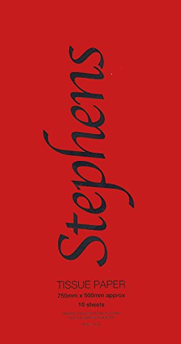 Stephens750 x 500 mm Tissue Paper - Red, 10 Sheets