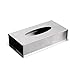 Produktbild MagiDeal Kosmetikbox für Kosmetiktuch - eine Taschentuchbox aus Edelstahl matt - Tücherbox für Kosmetiktücher Box - Silber, 22 x 10,7 x 5,4 cm